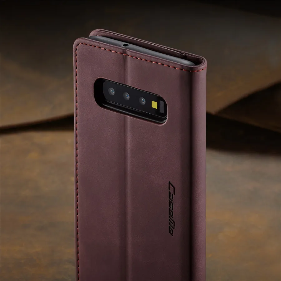 Ретро Кожаный флип-чехол для samsung S7 S9 S8 S10 Plus чехол роскошный магнитный держатель для карт кошелек чехол для samsung A50 A70 A40 чехол