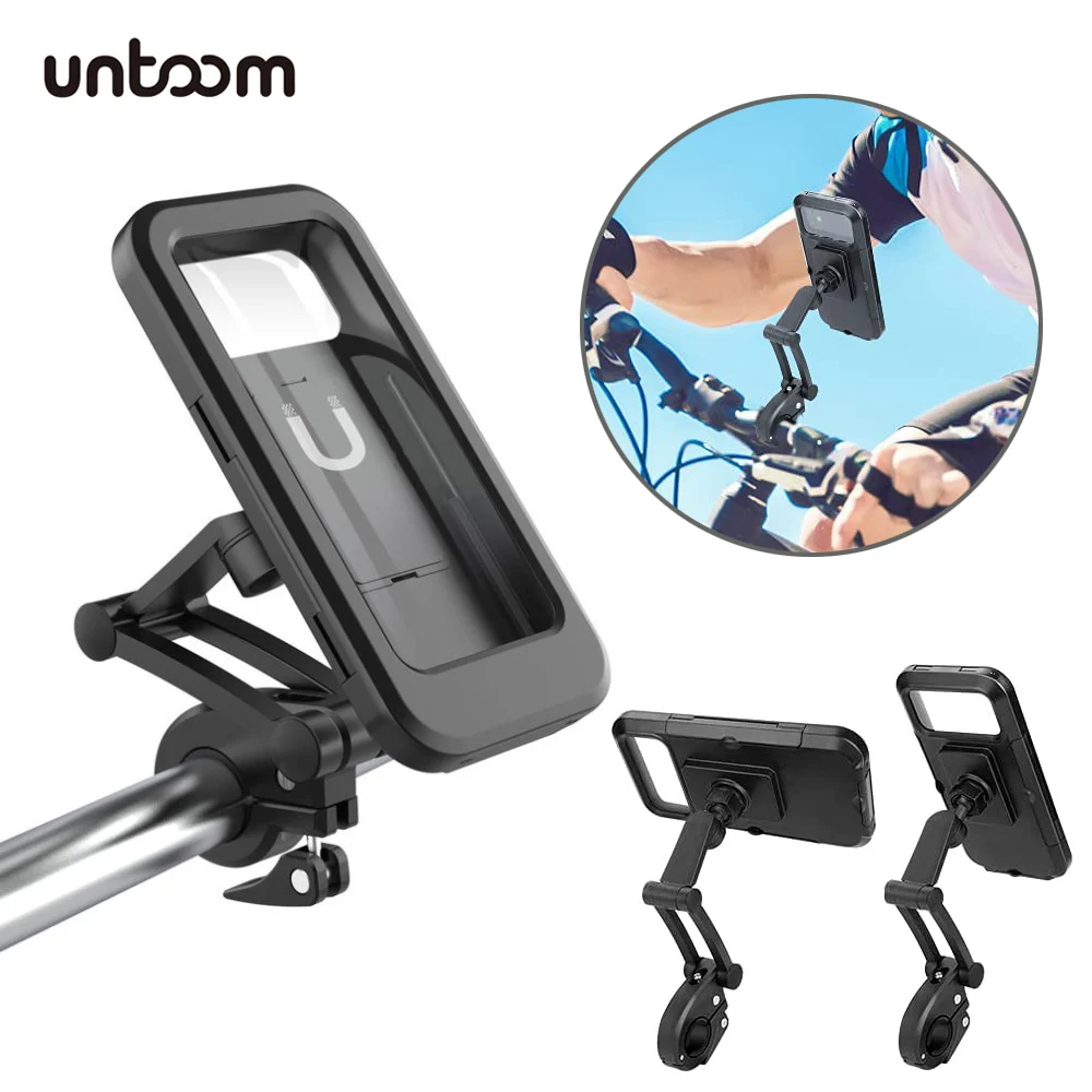 Custodia per telefono cellulare impermeabile universale per bicicletta supporto per manubrio per moto supporto per cellulare supporto per cellulare impermeabile