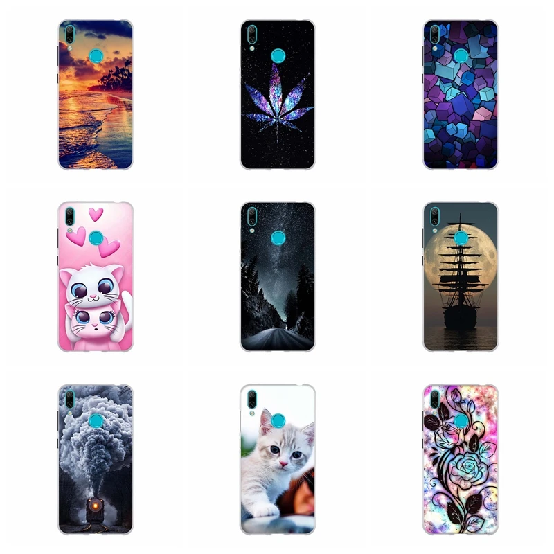 Чехол для huawei Y7 Y7 Pro Y7 Prime чехол для телефона TPU для huawei Enjoy 9 защитный чехол 6,26 дюйма силиконовый чехол