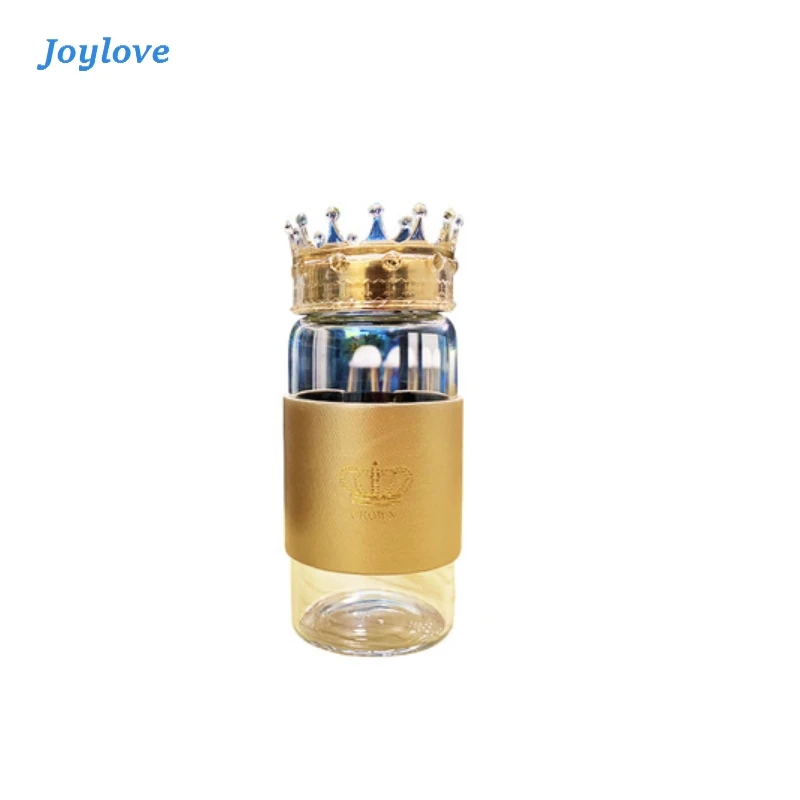 JOYLOVE 300 мл творческие корона с защитой от ожогов Стекло бутылка для воды пара