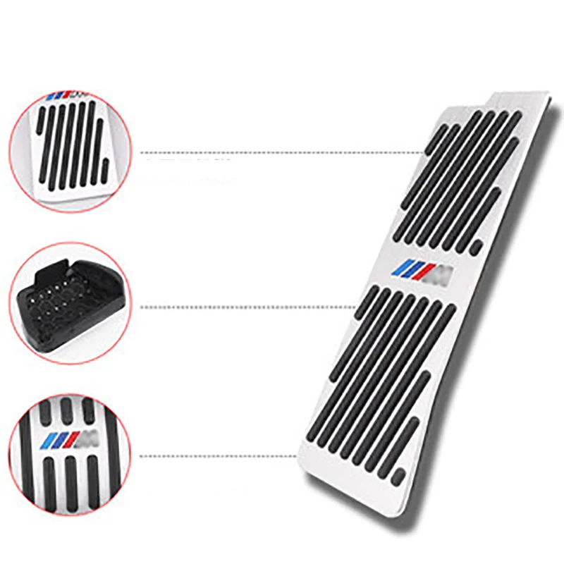 Автомобильная педаль акселератора из нержавеющей стали защитная накладка для BMW