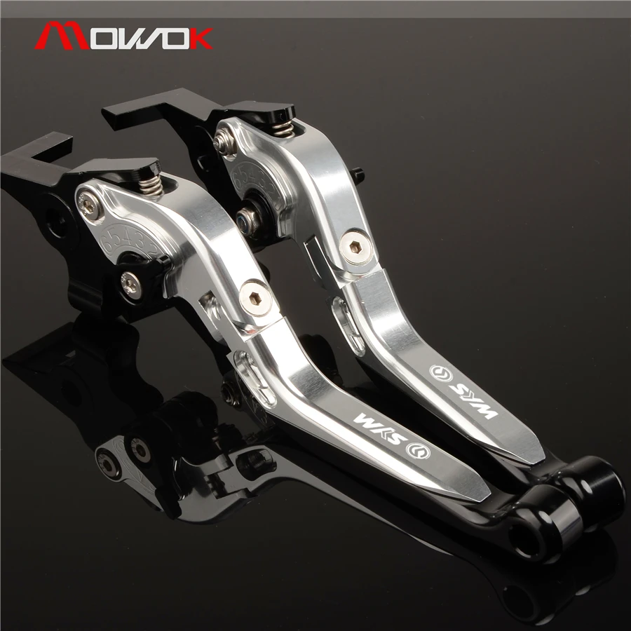 Рычаги тормоза сцепления CNC с логотипом для SYM GTS 300i 2013-2020 125/250/300 Joymax LM12W 4T LC Evo LM15W LM25W