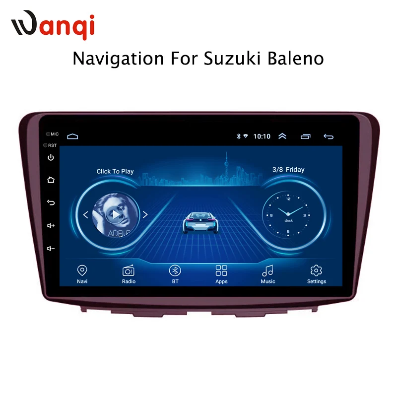 Горячая Распродажа 9 дюймов wanqi 8 1 автомобильный Dvd Gps плеер для Suzuki Baleno 2015 2018