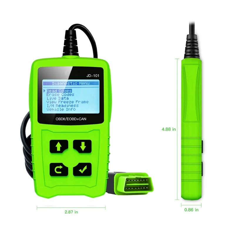 

2021 New JD101Code Readers Engine Scan Tool Check Engine Light Car Diagnostic Tool OBD2