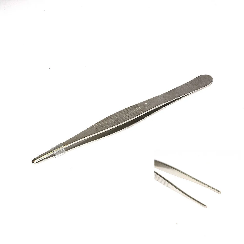 Пинцет хирургический прямой из нержавеющей стали 14 см| |