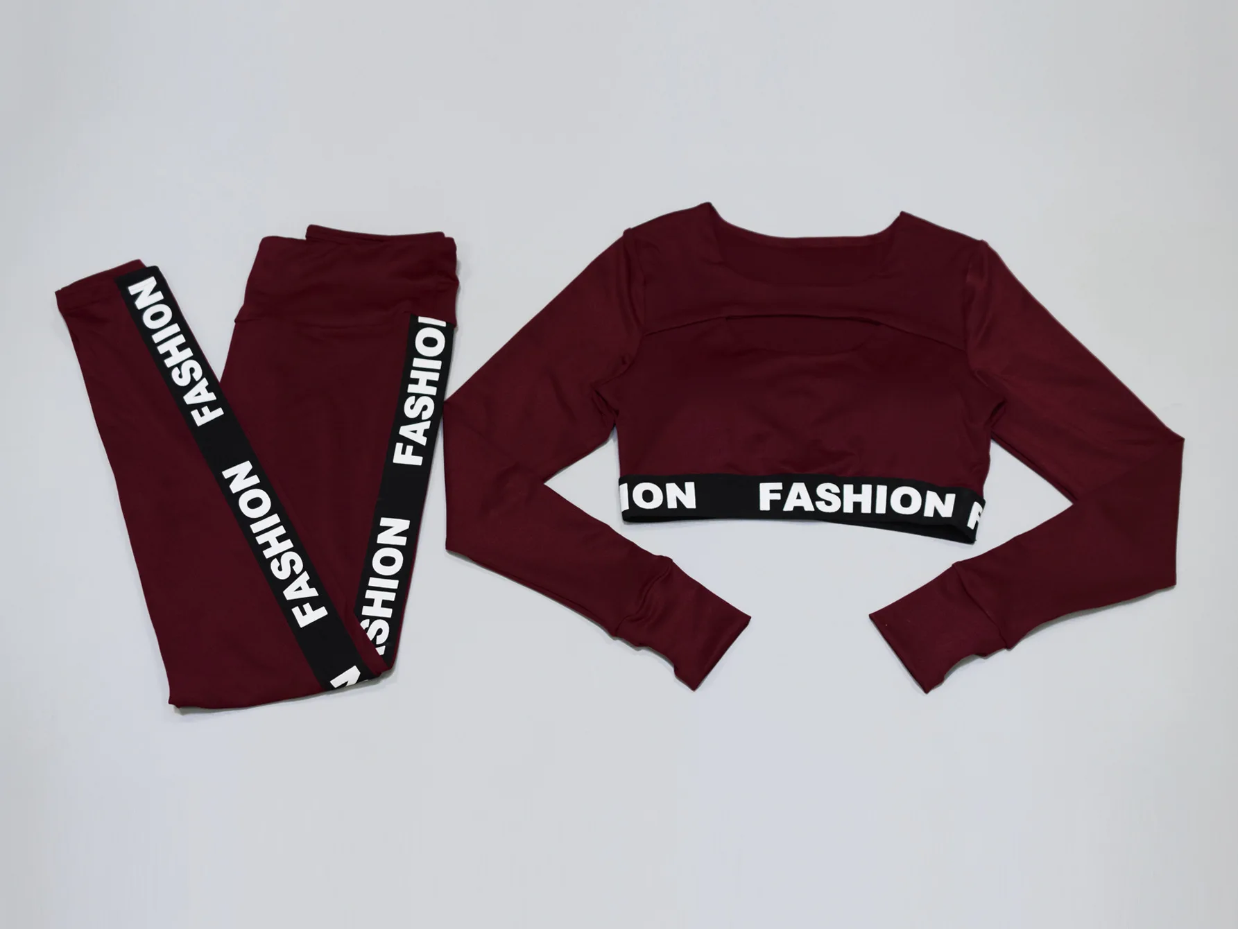 

Women Yoga Set Gym Running SportWear Outwork Clothing Fitness Hollow Long SLeeve Shirt High Waist Legging Sport Tracksuit