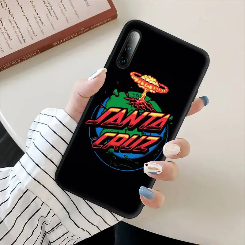 

Santa Cruz Black Silicone Phone Case Cover For Huawei Y6 Y7 Y9 Prime 2019 Y9s Mate 10 20 40 Pro Lite Nova 5t