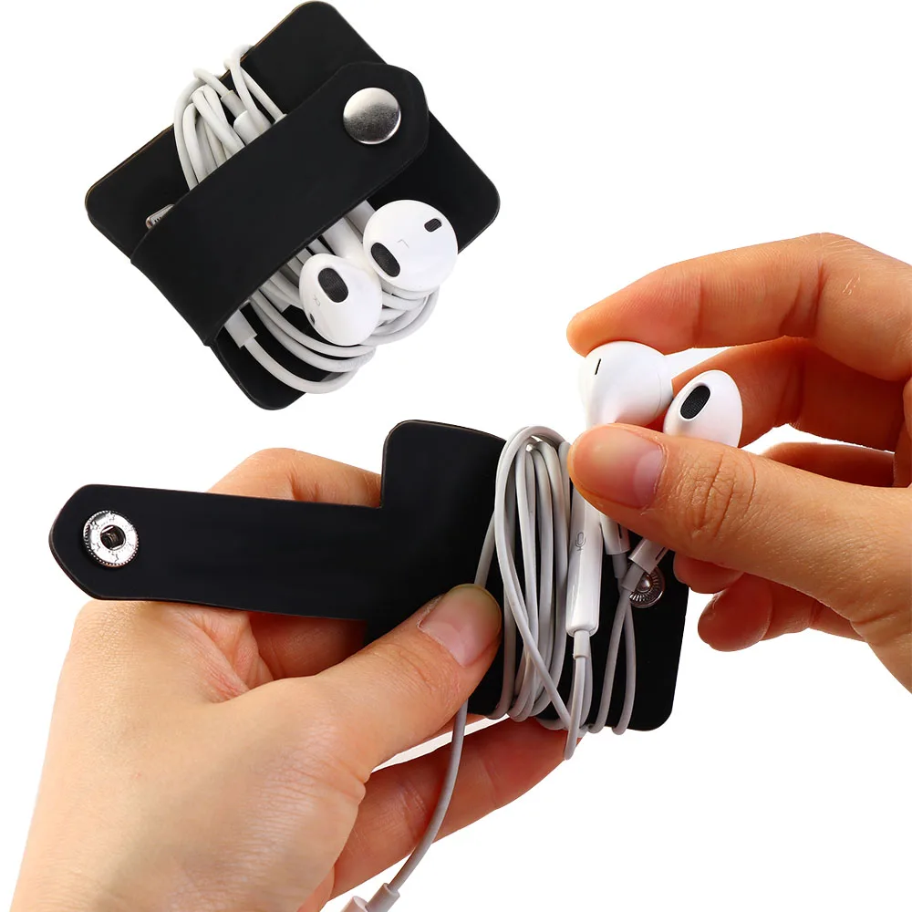 1 шт. органайзер для кабеля телефона хорошее качество силиконовая обмотка шнур