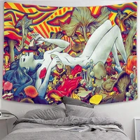 simsant cartoon mermaid tapestry abstract medieval women wall hanging backdrop for apartment bedroom decor gt2tdbzy1520