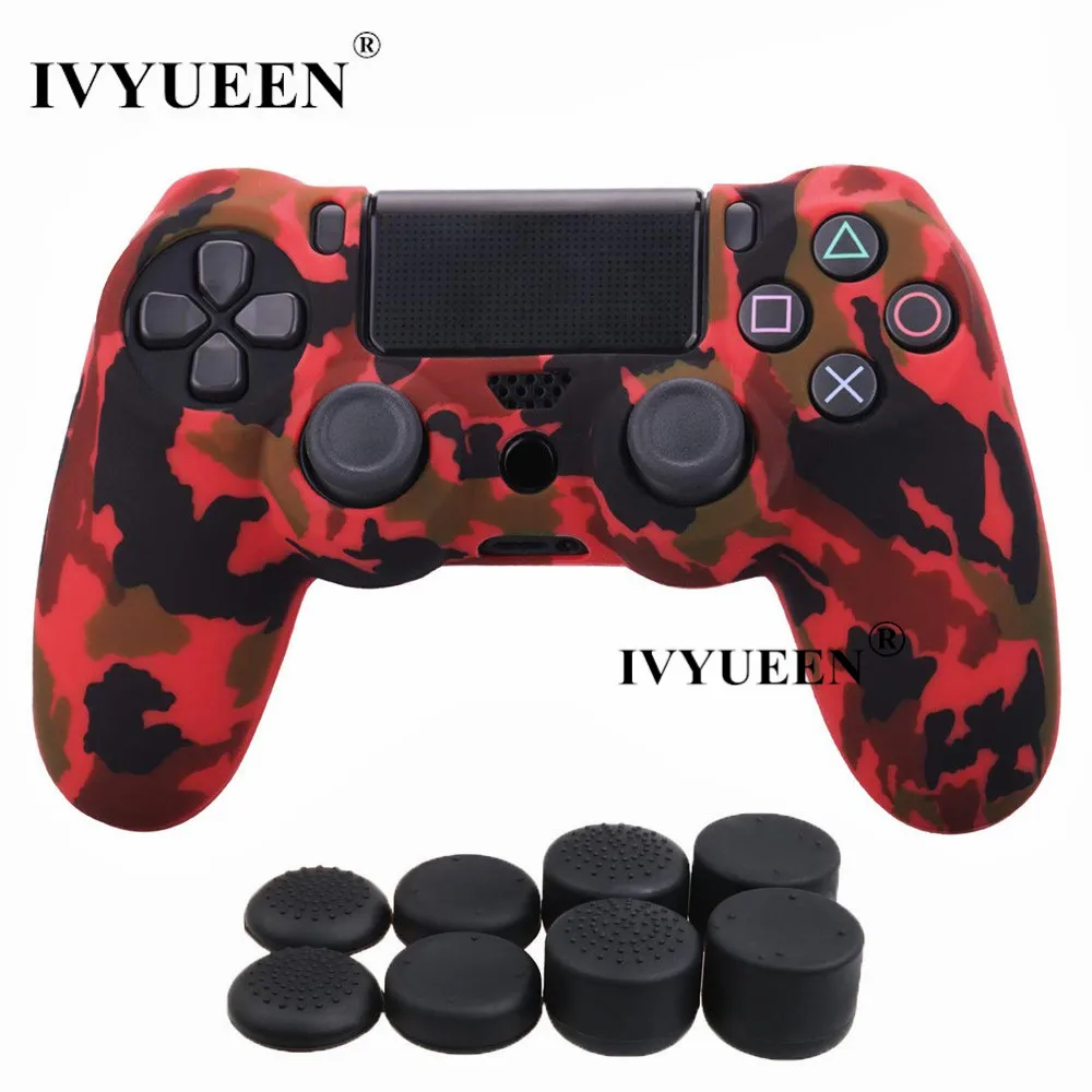 Силиконовый защитный чехол IVYUEEN для sony Dualshock 4 PS4 DS4 Pro Slim с 8 аналоговыми джойстиками