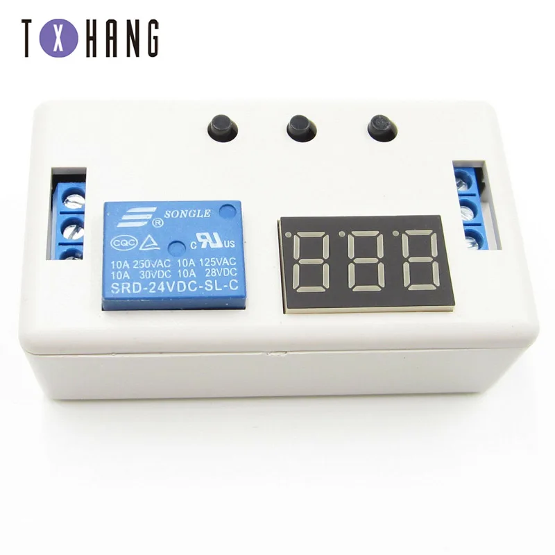 Плата релейного модуля с цифровым светодиодный ным дисплеем и временной