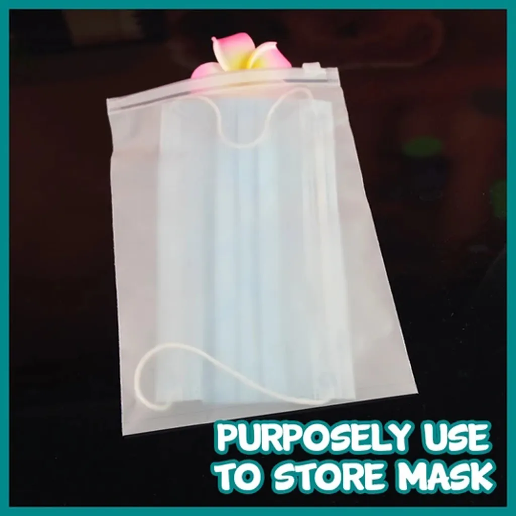 3 шт. водонепроницаемая полупрозрачная сумка на молнии для хранения одежды