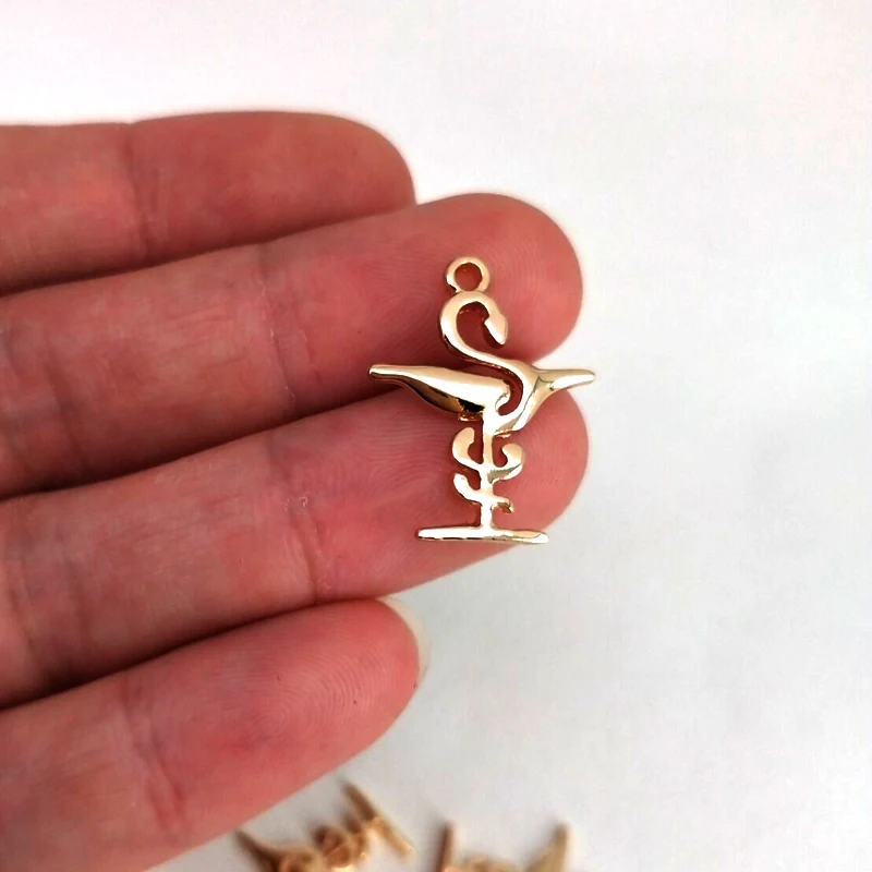 

5 pcs cute pharmacy sign pendant gift charm for women