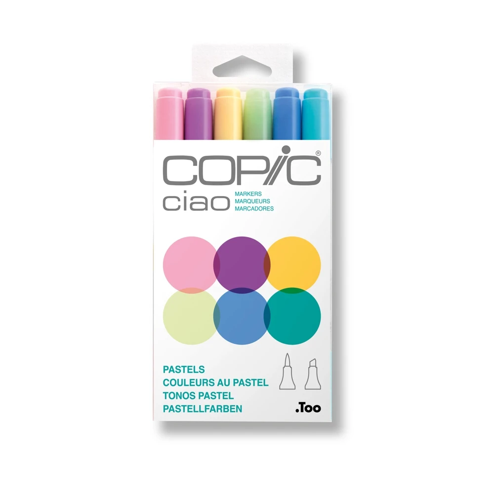 Набор маркеров Copic Ciao 6 штук в пластиковой упаковке | Канцтовары для офиса и дома
