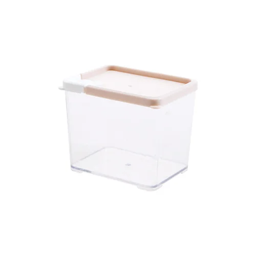 Beige -530ML Прямоугольные, для хранения пищи бутылочные прозрачные зерна лапша молока влагостойкий баночка для порошковой пудры ящик для хранения Организатор бак XI327948 - Цвет: Beige -530ML
