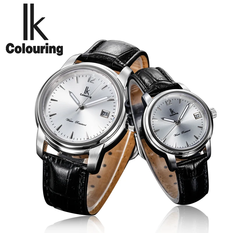 Пара наручных часов IK цветных 2020 кварцевые часы с автоматической датой для