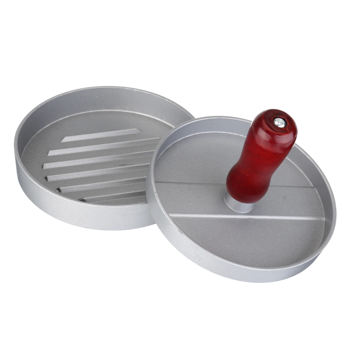 1 Set Round Shape Hamburger Press Food-Grade Aluminium Meat Beef Grill Burger Patty Maker Mold Kitchen Tools | Дом и сад