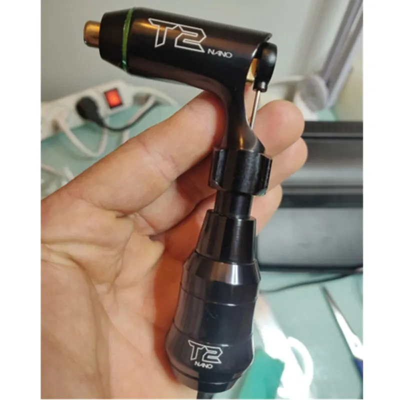 Новинка! T2 Nano картридж Швейцарский двигатель мини роторная татуировка машина черный в том числе Картридж ручка питания бесплатно RCA ШНУР