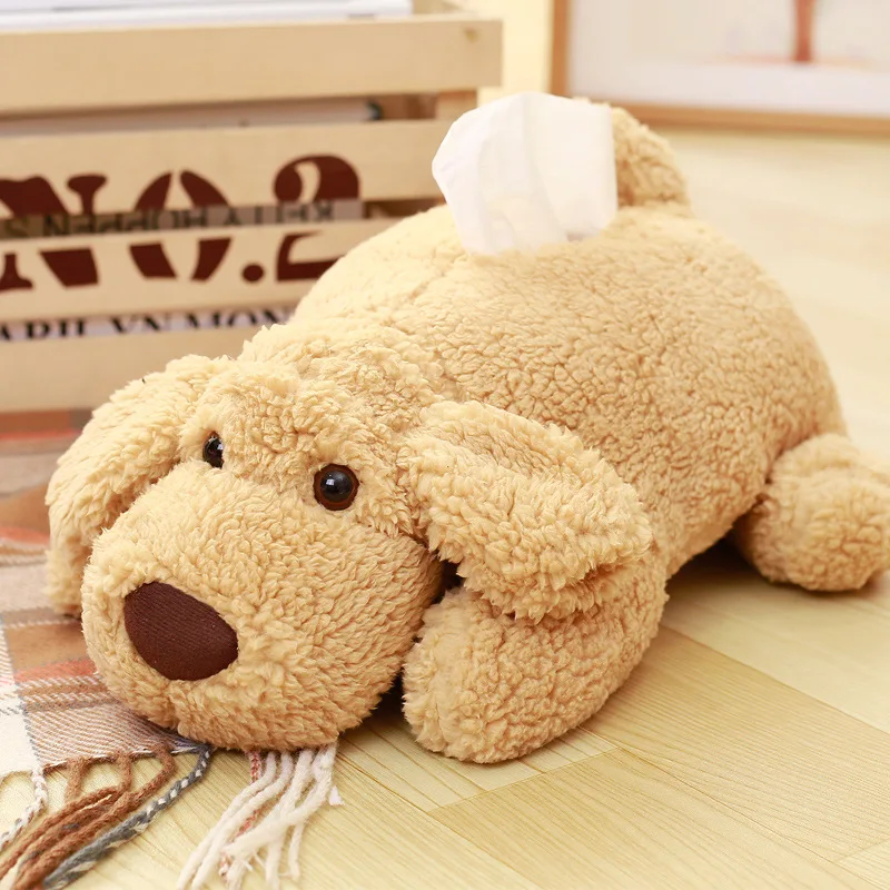 Kawaii Teddy Bear Плюшевая собачка игрушка с одноразовыми салфетками чехол Салфетка