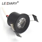Светодиодный мини-светильник LEDIARY, 27 мм, 90-260 В, 1,5 Вт, утопленный в потолок, под шкаф, для ювелирных изделий