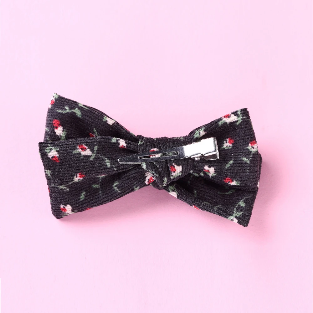 Cute bowknot hair clip Headwear Baby Printed Bow Kids Girls Hairpins Full Cover Clips baby accessories Gifts | Детская одежда и