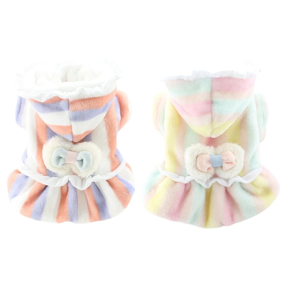 

Plush Warm Pet Dog Dress Winter Pet Skirt Clothes for Chihuahua French Bulldog Pet Puppy Dog Cold Weather Outfit Coat