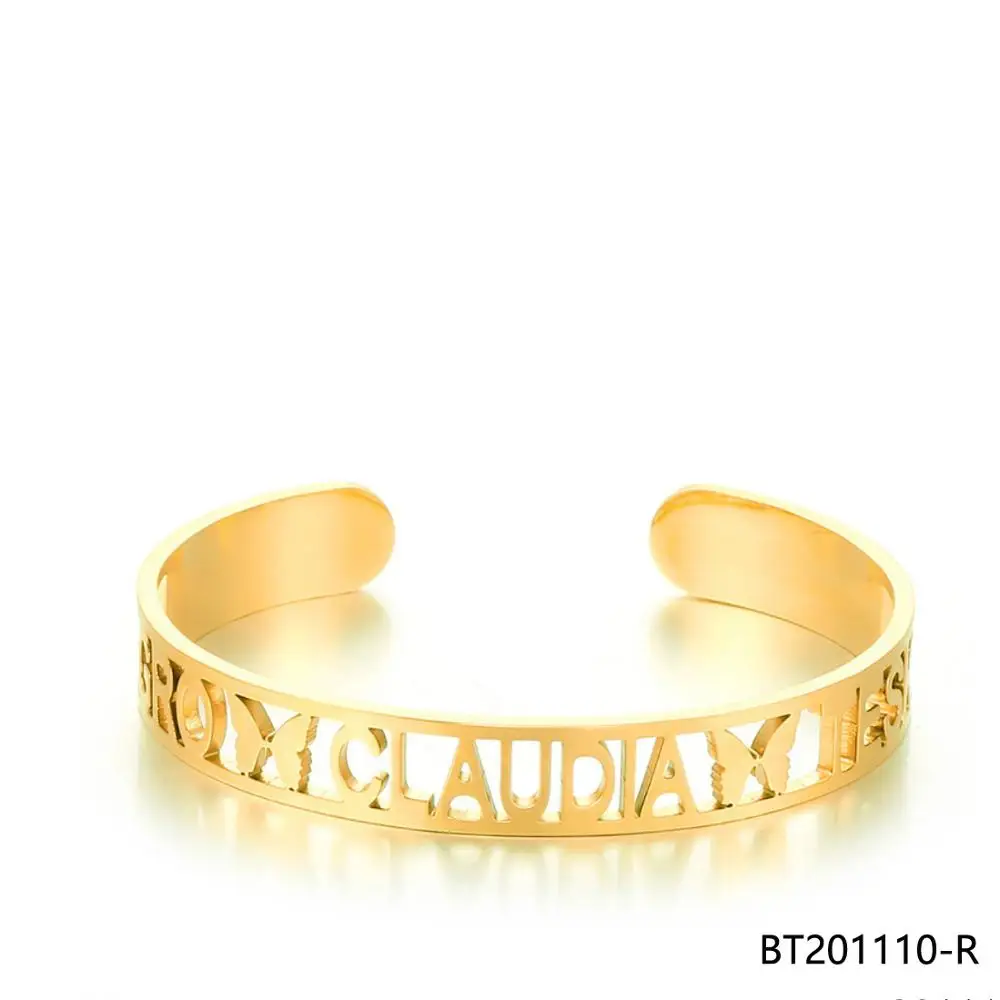 New Fashion Women Bracelets for Women Charms Letters Women's Bangle Engagement Gifts BT201110-S