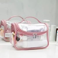 transparent cosmetic bag female simple waterproof large capacity fitness wash bag bath shower travel portable storage