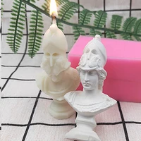 greek goddess portrait plaster silicone mold decorates room homemade art candle tool decorates room aromatherapy candles