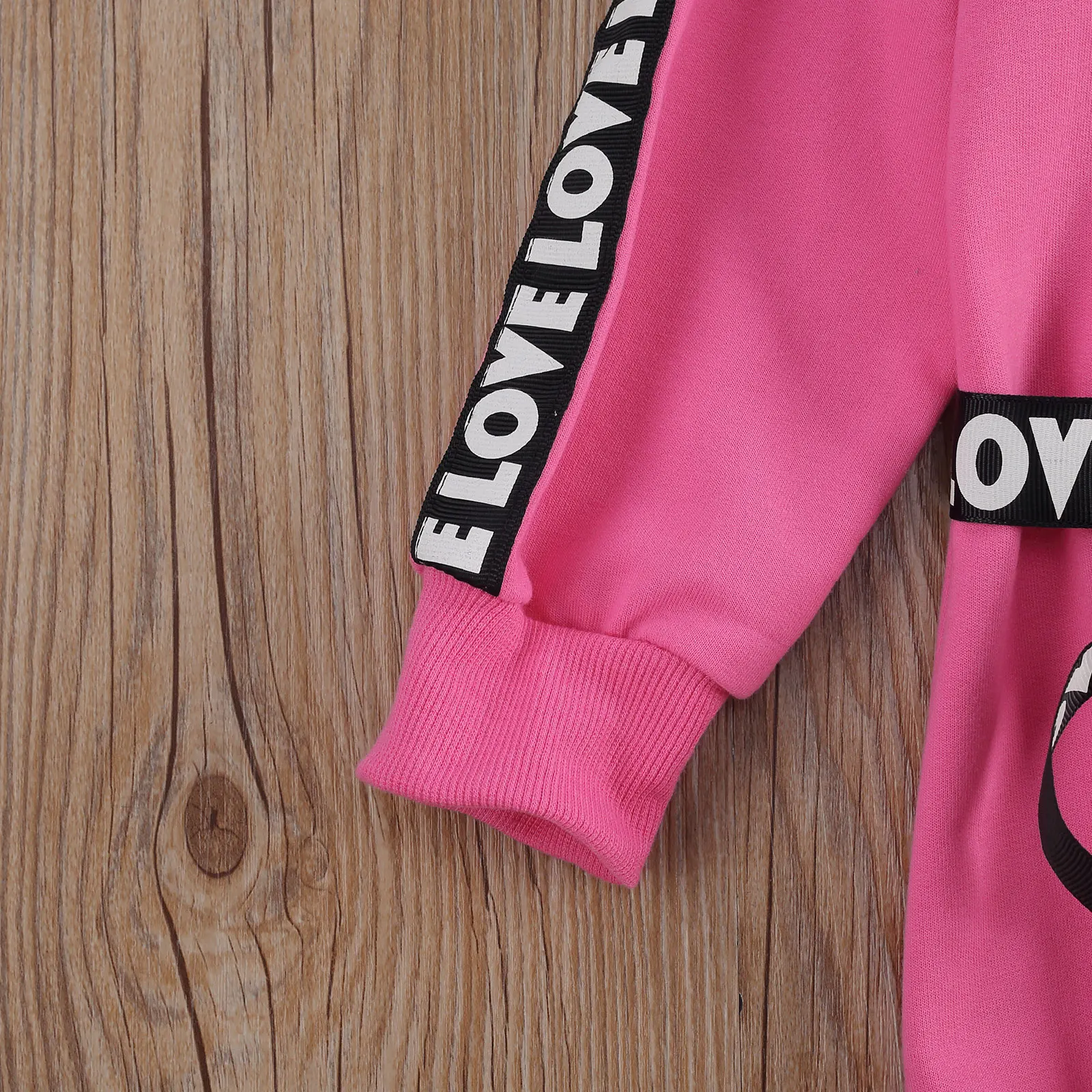 Платье-свитшот для девочек однотонный пуловер с длинным рукавом и пояс надписью