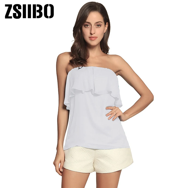 2019 летнее платье с открытыми плечами женская блузка в Корейском стиле рюшами без