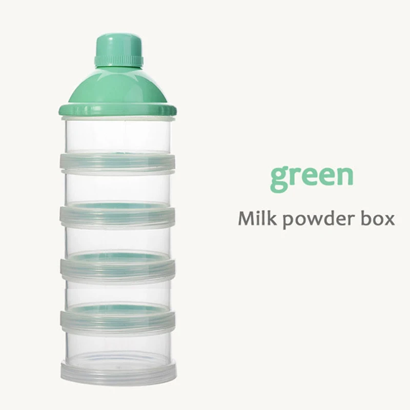 Portable Milk Powder Formula Dispenser Food Container Storage Feeding Boxes for Baby Kids Toddler 4/5 Grid Box |