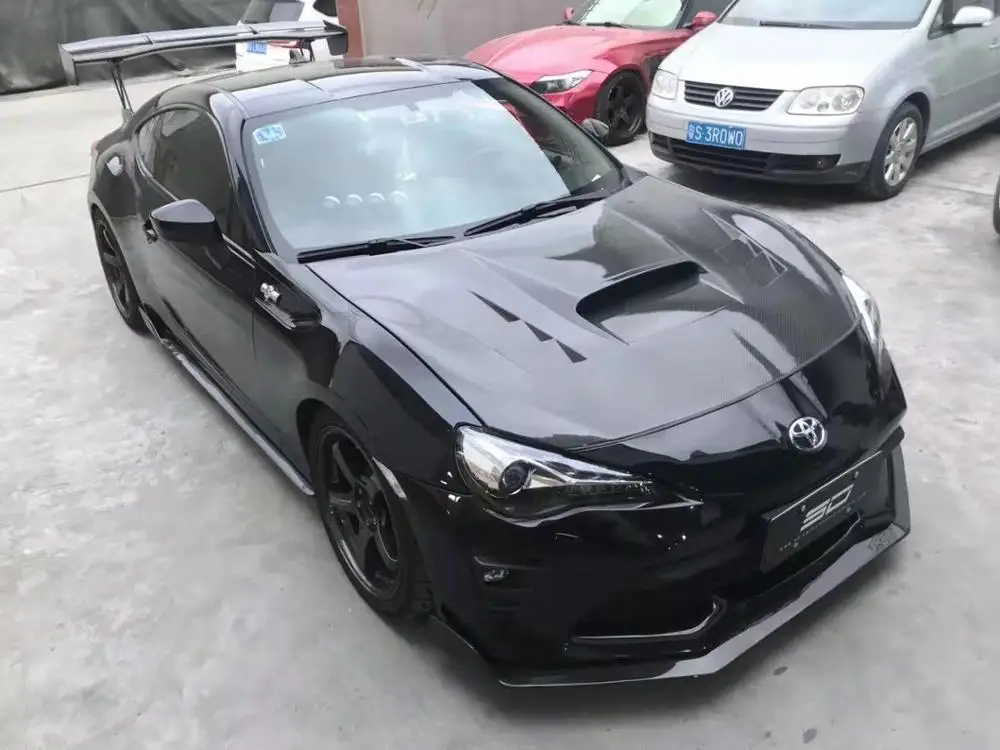 Спойлер для переднего бампера из углеродного волокна автомобильный диффузор