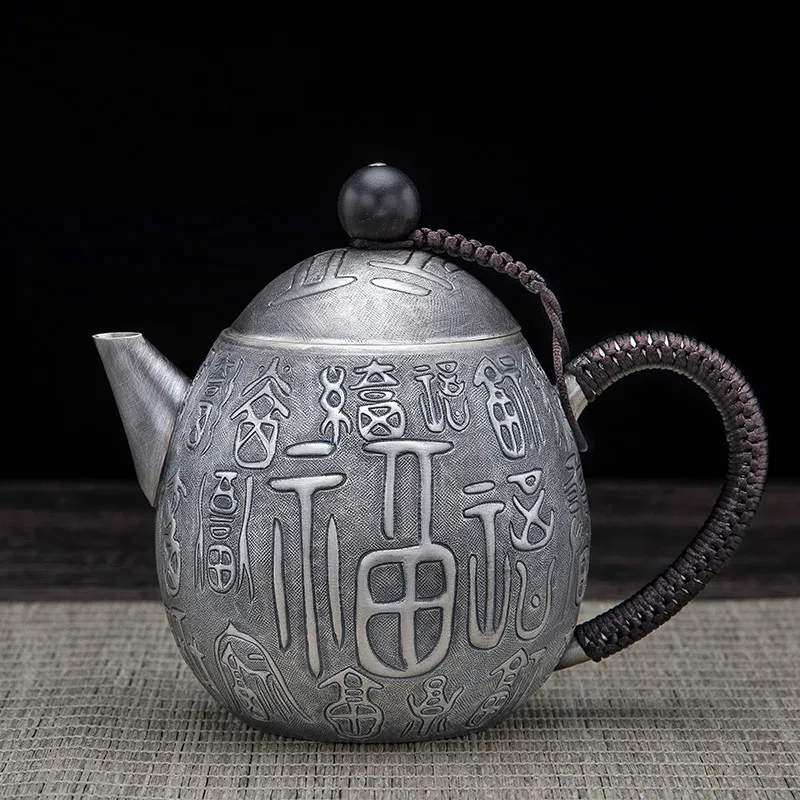 Silver Teapot Pure Silver 999 Pure Handmade Silver Teapot Brewing Teapot Household High Quality Kungfu Tea Set
Silver Teapot Pure Silver 999 Pure Handmade Silver Teapot Brewing Teapot Household High Quality Kungfu Tea Set