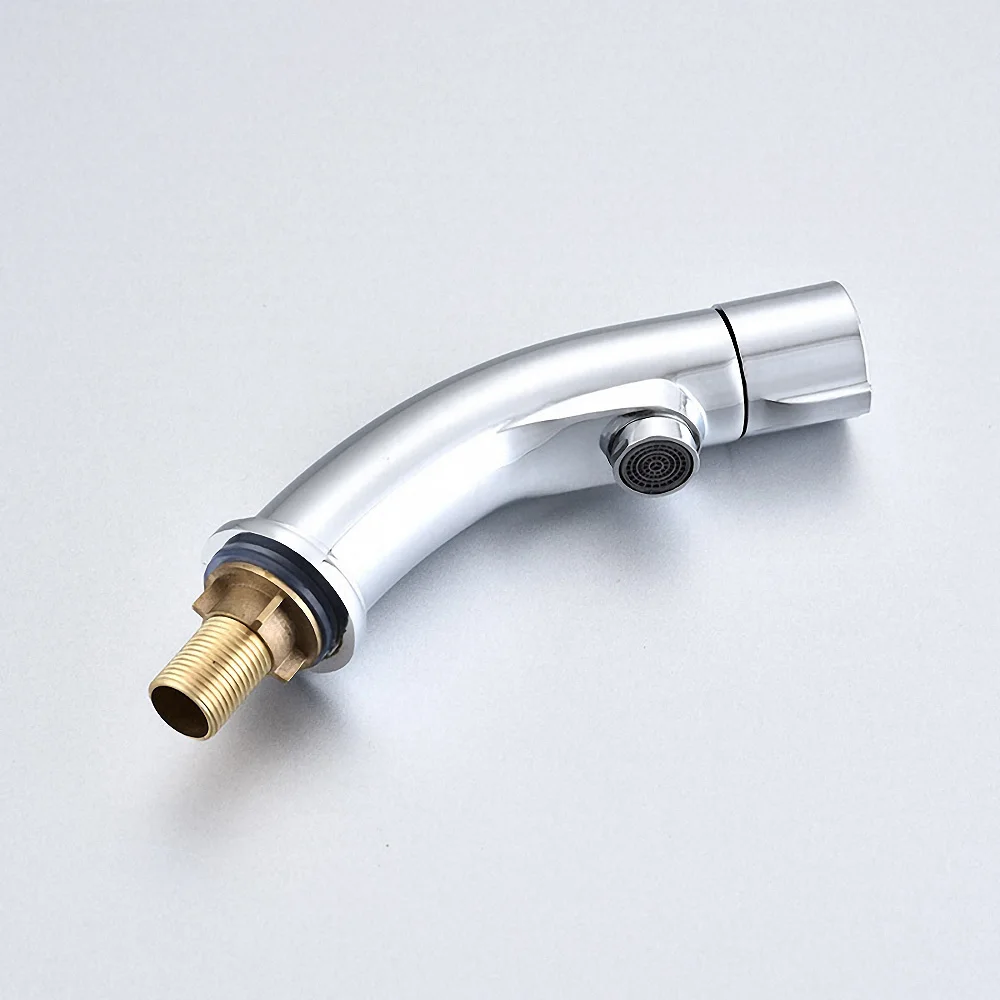 Быстро открывающийся кран для ванной комнаты латунный раковины на бортике с