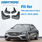 Автомобильный брызговик для Mercedes Benz e-класс E Class W213 2016 17 18 2019 2020 крыло брызговики Всплеск клапаном аксессуары для брызговиков