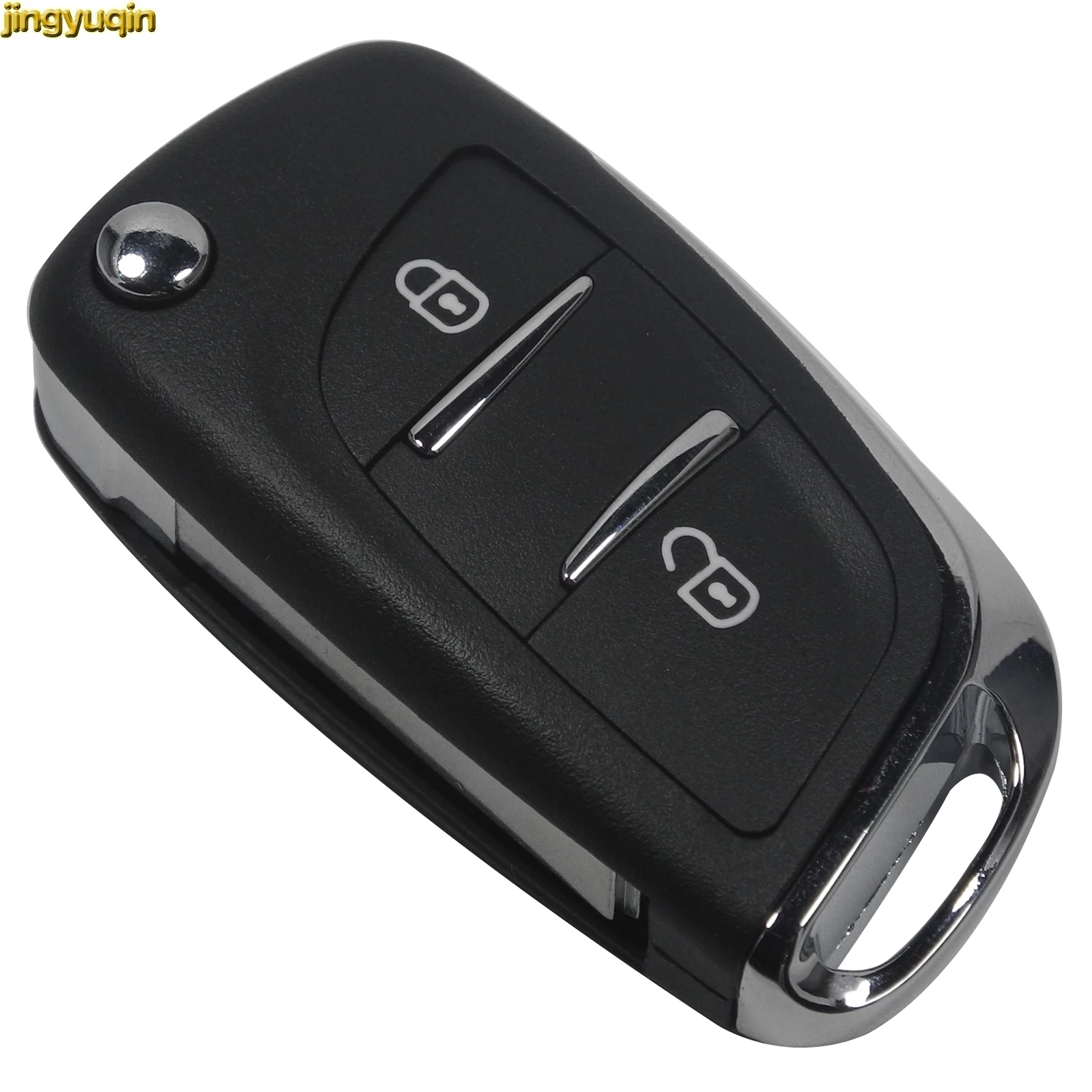 Jingyuqin изменение складной Автомобильный ключ чехол оболочка Fob CE0536 для peugeot 107 307 308