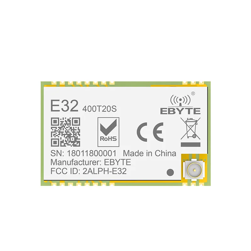 SX1276 SX1278 LoRa module UART RF 433MHz 20dBm 3km Wireless Transmitter Receiver Antenna IPEXE 32-400T20S-V2.0 |