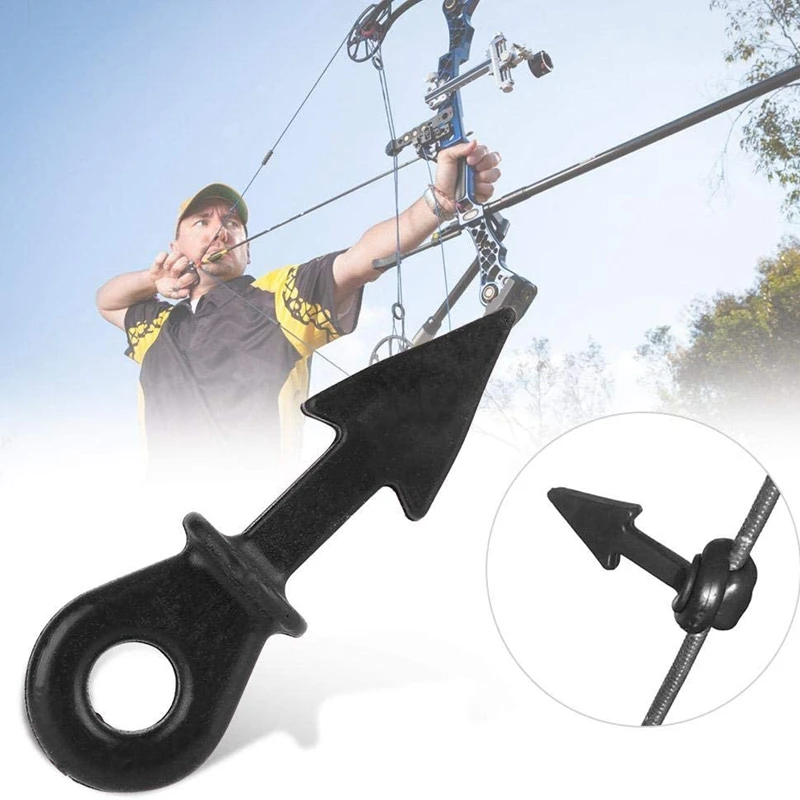 

8Pcs Bow String Shock Absorber Rubber Bowstring Damper for Outdoor Archery Hunting Accessory