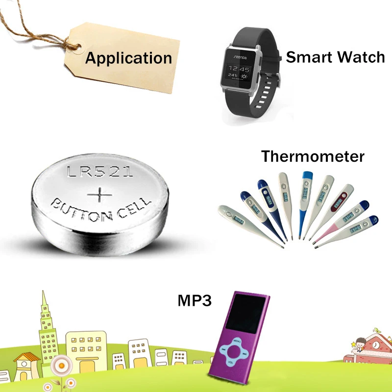 

500pcs AG0 AG 0 Button Batteries SR521 SW D379 LR69 LR521 379A V379 SR63 1.55V Alkaline Coin Cell Battery for Watch Toys Remote