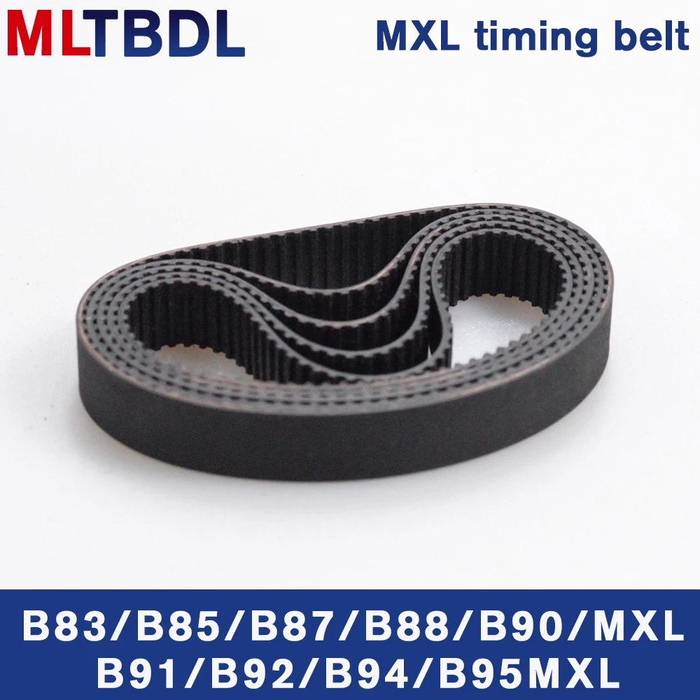 

5/10pcs MXL Timing belt B83 B85 B87 B88 B90 B91 B92 B94 B95 Width 6/10mm Closed Loop rubber Synchronous belt 83MXL 90mxl 92mxl