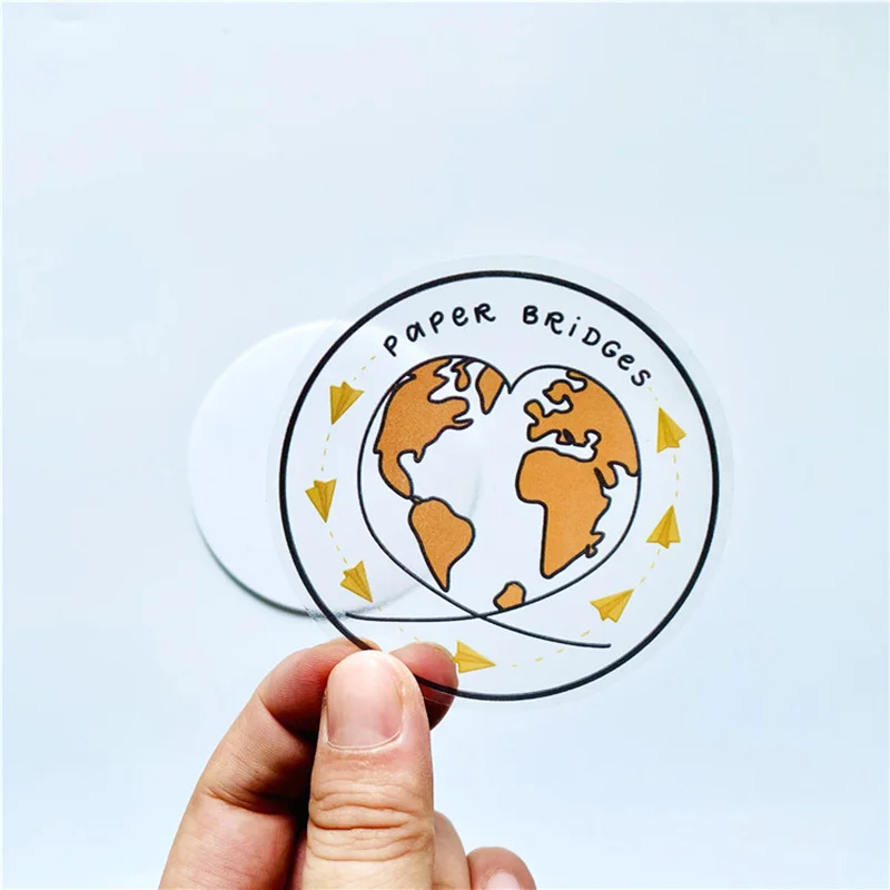

Customized Matte Finish Cartoon Die Cut Logo Vinyl Transparent Sticker Labels,Transparent Decals