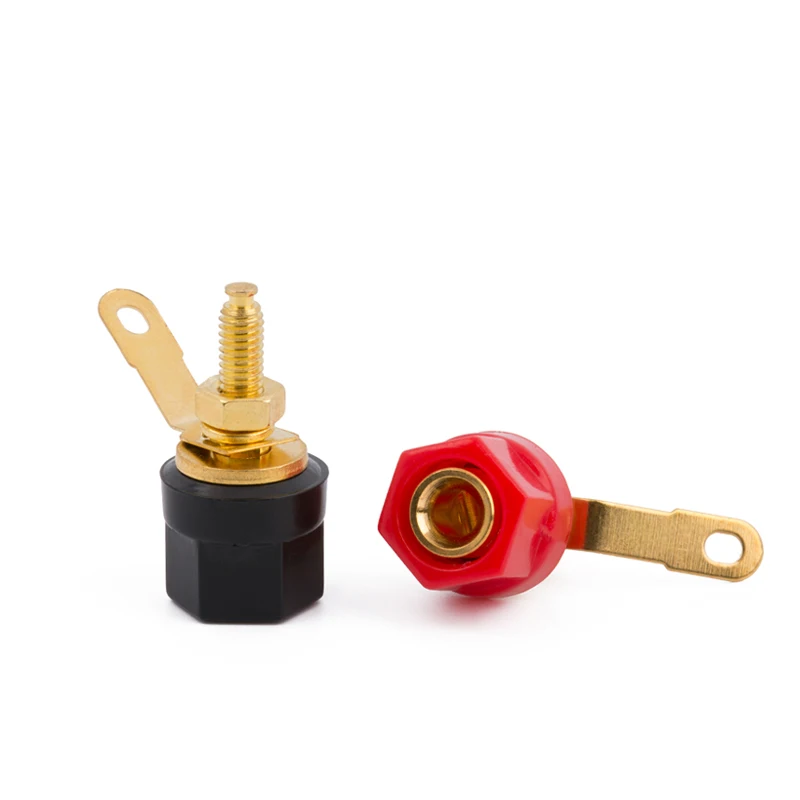 1PCS JS-910B 4mm Banana Plug Jack Socket Female Binding Post For Speaker Audio Terminals Splice | Электроника