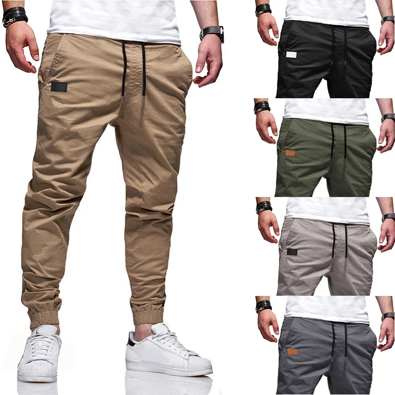 

Брюки-карго мужские спортивные, повседневные штаны для бега и фитнеса в стиле хип-хоп, брюки для спортзала