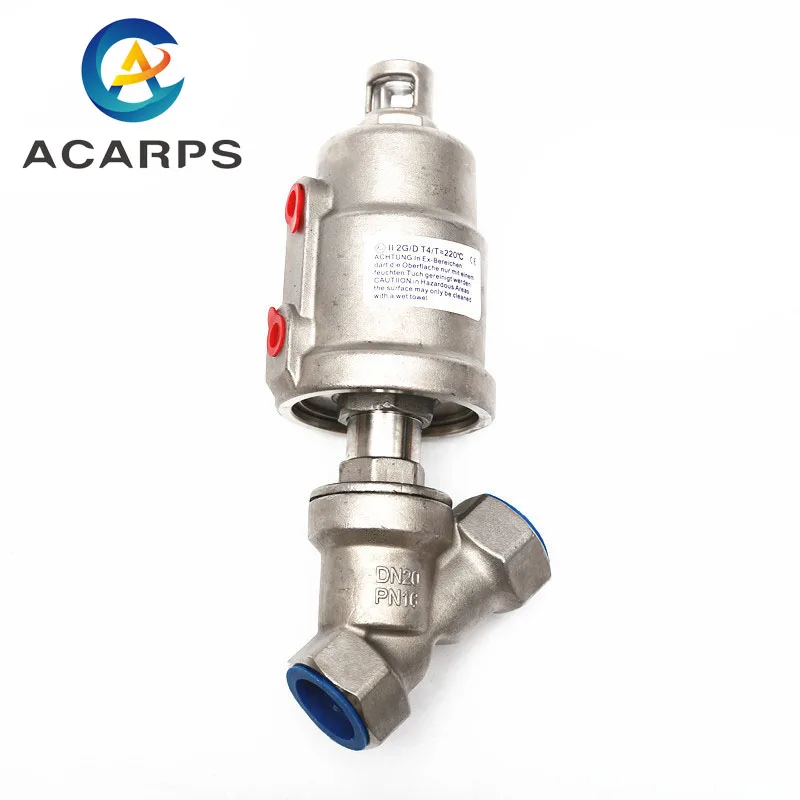 3/4 &quotПневматический резьбовой угловой клапан из нержавеющей стали Y образный