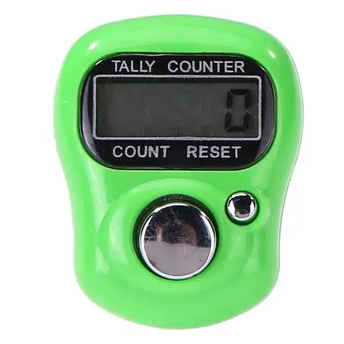Green Мини цифровой ручной счетчик Tally кликер 5 цифр число кликер гольф Ручной пресс счетчик Портативный Ручной цифровой счетчик - Цвет: Green
