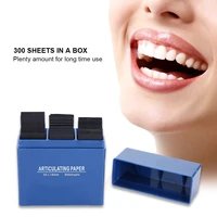 300 sheetsbox soft smooth papers dental anticulating papers teeth care strip dental safe orthodontic strip dentistry equipment