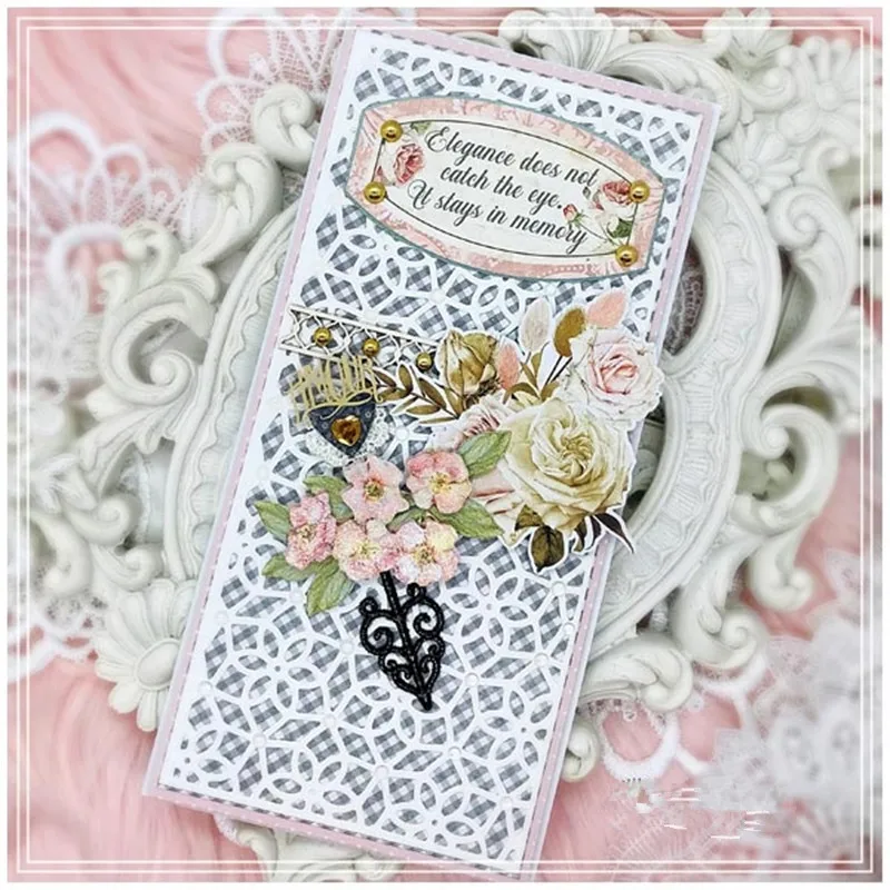 Новый 2021 наслоения металлический Трафаретный вырубной штамп и Скрапбукинг для