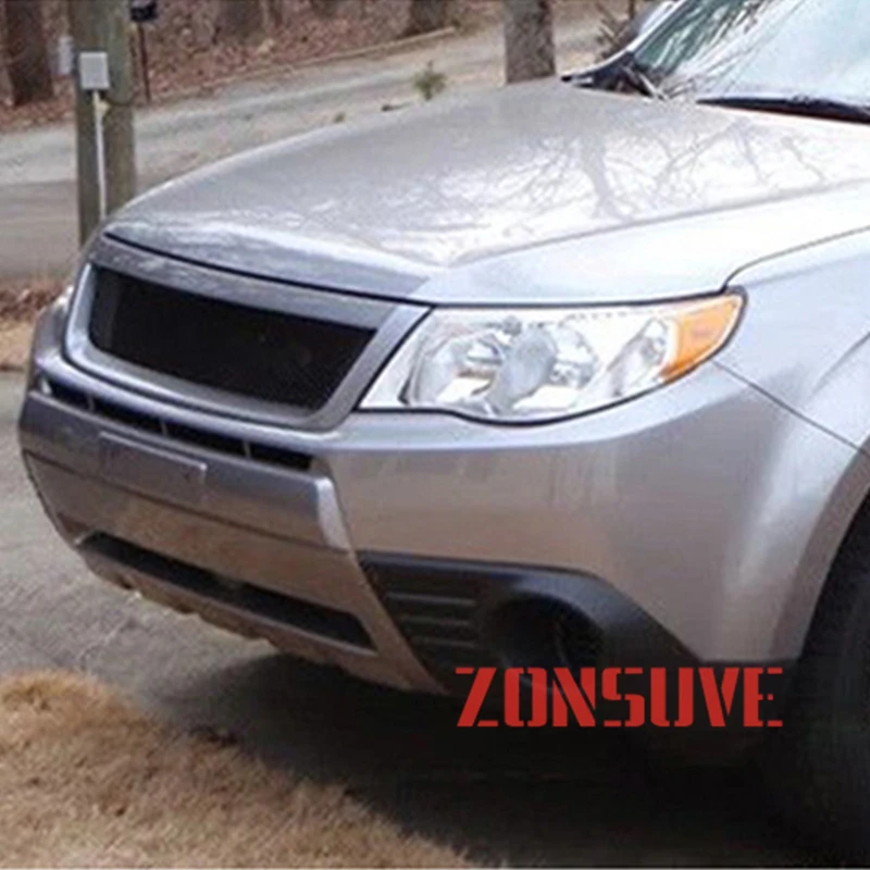Use For Subaru Forester 2009-2012 Year Carbon Fibre Refitt Front Center Racing Grille Cover Accessorie Body Kit Zonsuve | Автомобили и