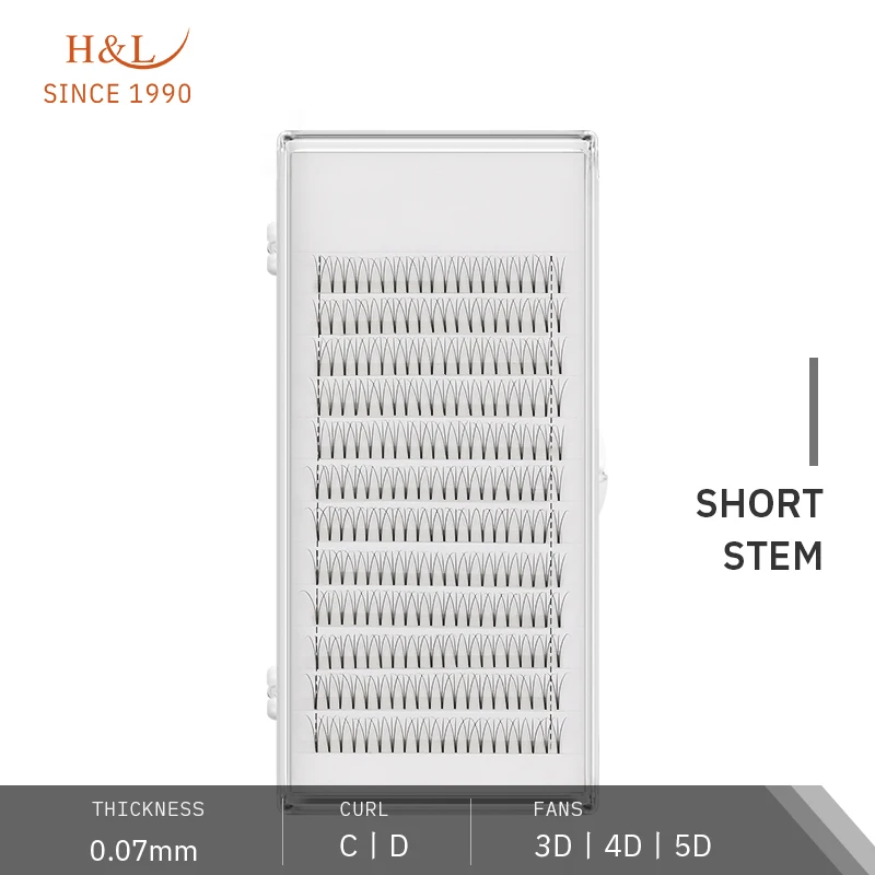 Готовые объемные ресницы H &amp L из искусственной норки с толщиной 1990 0 07 10 мм 3D 4D 5D |